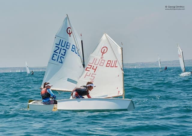 Vladislav Marinov sailing - Racing yacht on the water